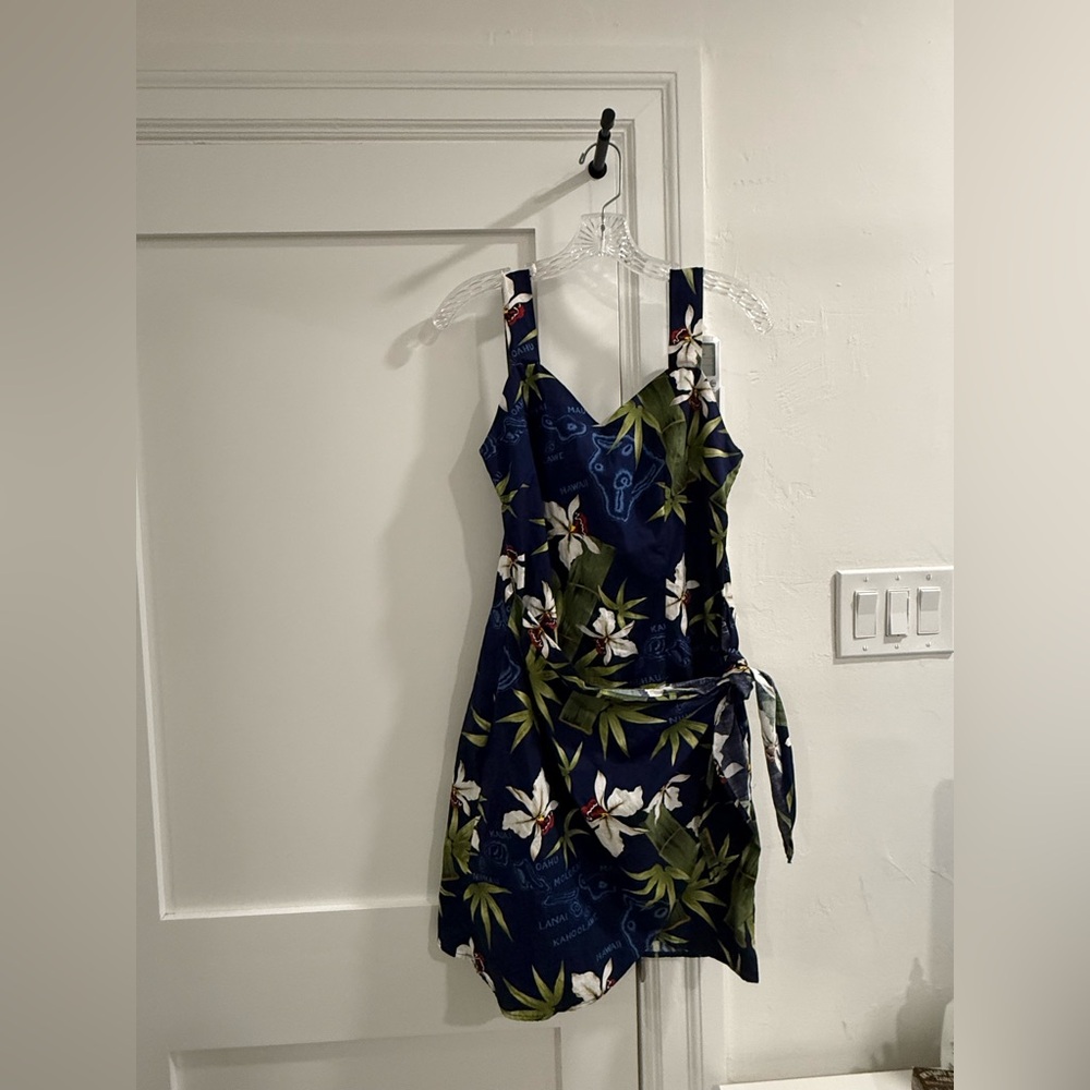 Ky’S multicolor multi pattern floral wrap dress